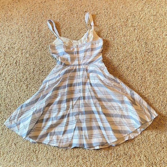 Blue and White Stripped Dress Jun & Ivy Small - Picture 2 of 7